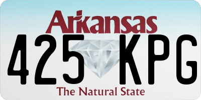 AR license plate 425KPG