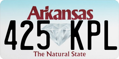 AR license plate 425KPL