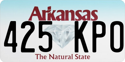 AR license plate 425KPO