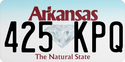 AR license plate 425KPQ