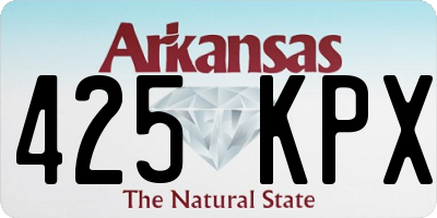 AR license plate 425KPX