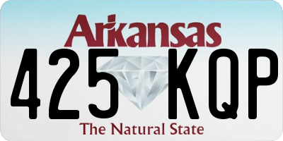 AR license plate 425KQP