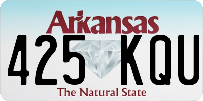 AR license plate 425KQU