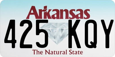 AR license plate 425KQY