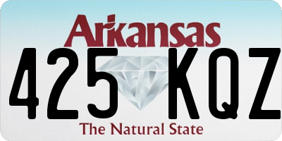 AR license plate 425KQZ