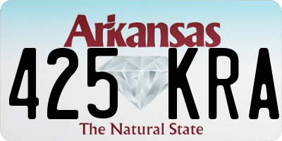 AR license plate 425KRA
