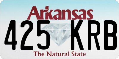AR license plate 425KRB