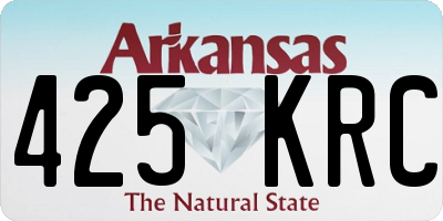 AR license plate 425KRC