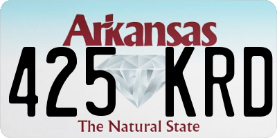 AR license plate 425KRD