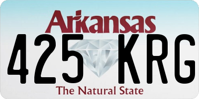 AR license plate 425KRG