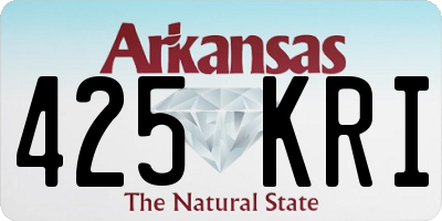 AR license plate 425KRI