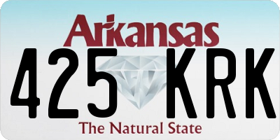 AR license plate 425KRK