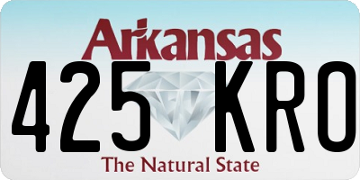 AR license plate 425KRO