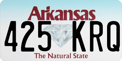 AR license plate 425KRQ