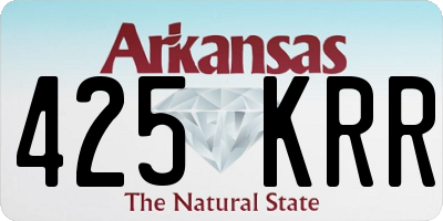 AR license plate 425KRR