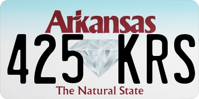 AR license plate 425KRS