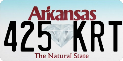 AR license plate 425KRT