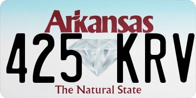 AR license plate 425KRV