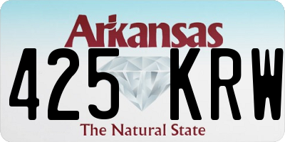 AR license plate 425KRW
