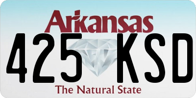 AR license plate 425KSD