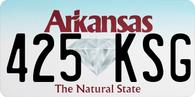 AR license plate 425KSG