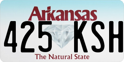 AR license plate 425KSH