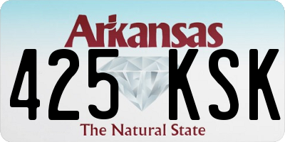AR license plate 425KSK