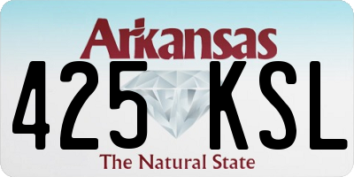 AR license plate 425KSL