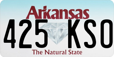 AR license plate 425KSO