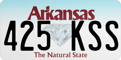 AR license plate 425KSS