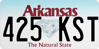 AR license plate 425KST