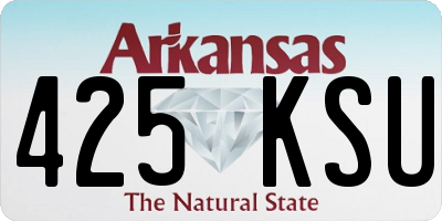AR license plate 425KSU
