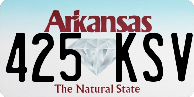 AR license plate 425KSV
