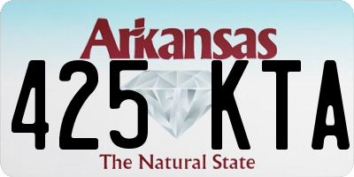 AR license plate 425KTA