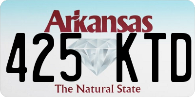AR license plate 425KTD