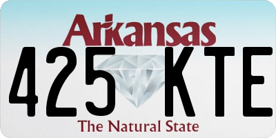 AR license plate 425KTE