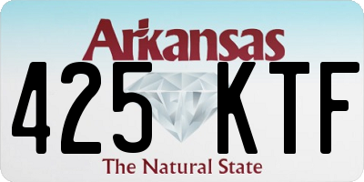 AR license plate 425KTF