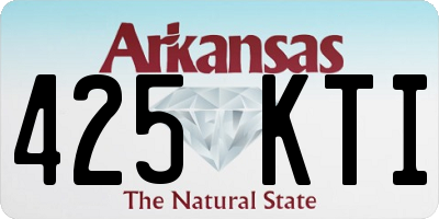 AR license plate 425KTI