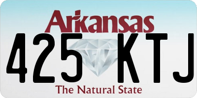 AR license plate 425KTJ