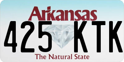 AR license plate 425KTK