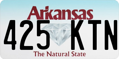 AR license plate 425KTN