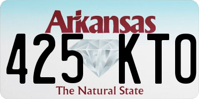 AR license plate 425KTO