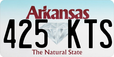 AR license plate 425KTS