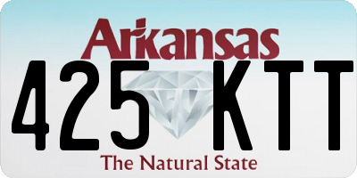 AR license plate 425KTT