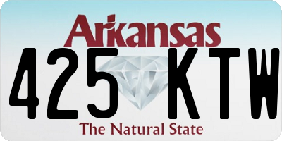 AR license plate 425KTW