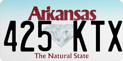 AR license plate 425KTX