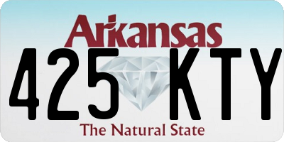 AR license plate 425KTY