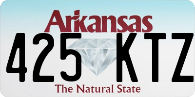 AR license plate 425KTZ