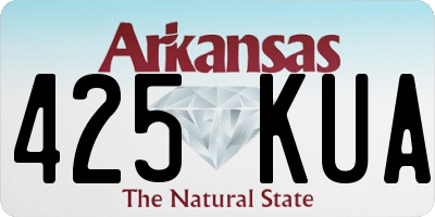 AR license plate 425KUA