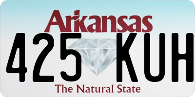 AR license plate 425KUH